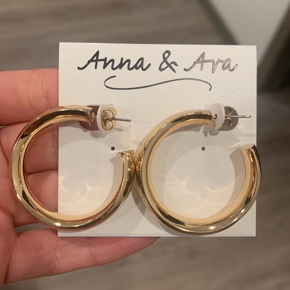 Anna & Ava Chunky Hoops